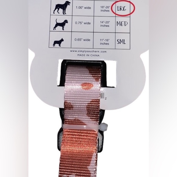 NWT Simply Southern white & brown cow print Bow Dog Collar - Picture 3 of 3
